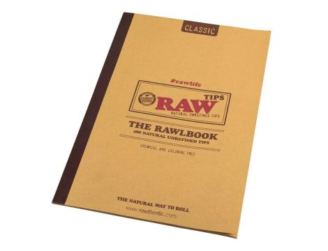 RAW Rawlbook - 480 naturalnych niebielonych tipów w książce - 2